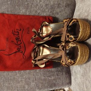 Christian Louboutin wedge sandals